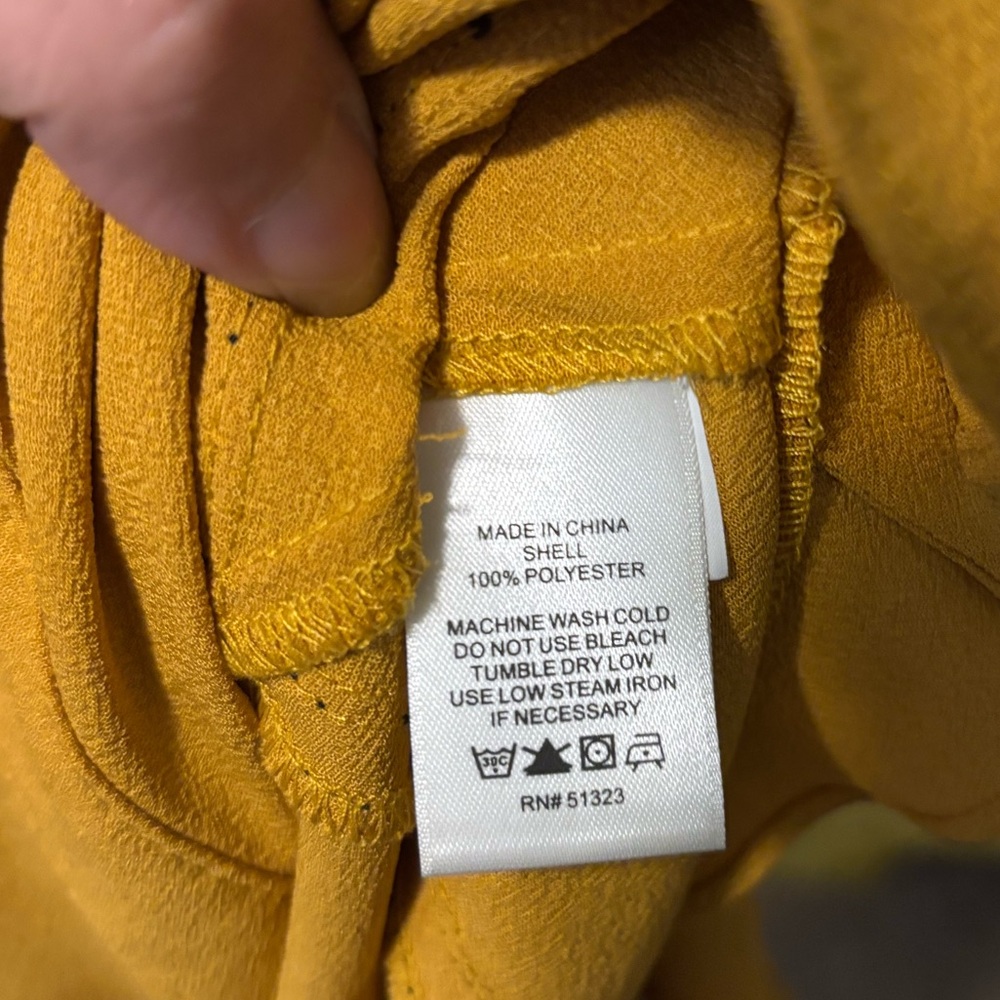 1. State Mustard Ruffle Camisole - Picture 3 of 3